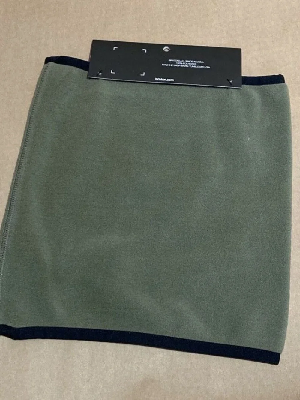 Brixton Mens Arctic Fleece Gaiter OS Olive green Outdoor Activewear Warm